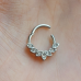 Auskarai pirsingui forward helix, daith, septum, cartilage "Septyni lapeliai"